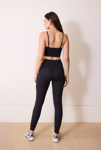 24/7 Revitalise 7/8 High Waisted Leggings - Midnight Black