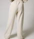 Curve ALL SZN Organic Wide Leg Jogger - Ecru