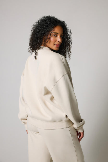 Curve ALL SZN Organic Oversized Sweatshirt Style 2 - Ecru