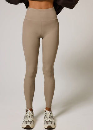 Ribbed Leggings - Stone