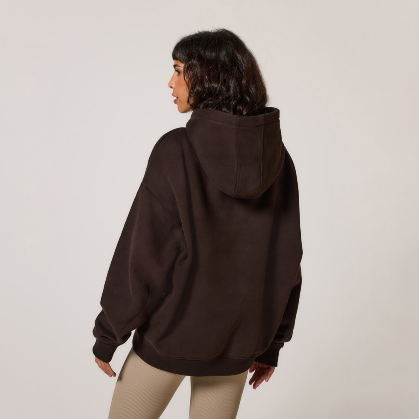 Curve Heavyweight Oversized Hoodie - Espresso Brown