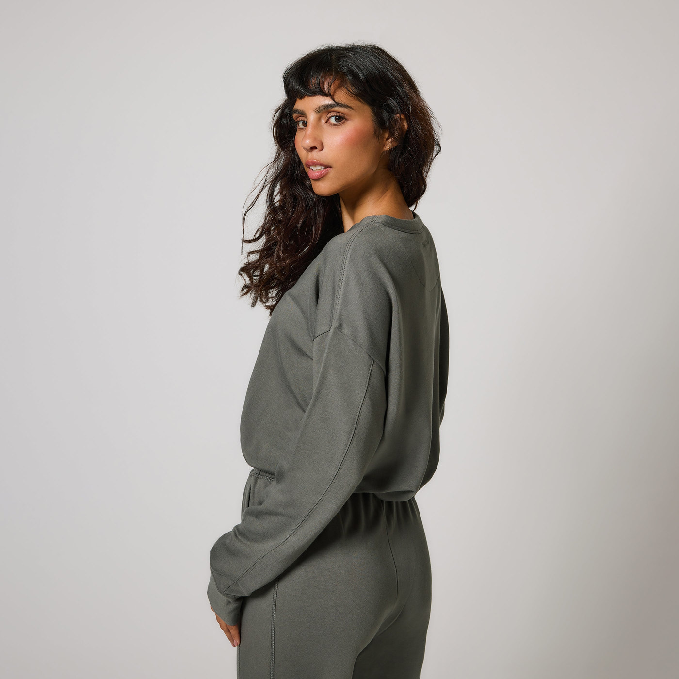 Luxe Lounge Sweatshirt - Slate Green