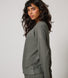 Curve Luxe Lounge Sweatshirt - Slate Green