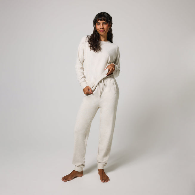 Luxe Lounge Jogger - Vanilla Marl