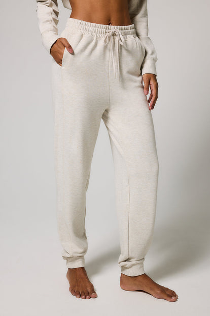 Luxe Lounge Jogger - Vanilla Marl