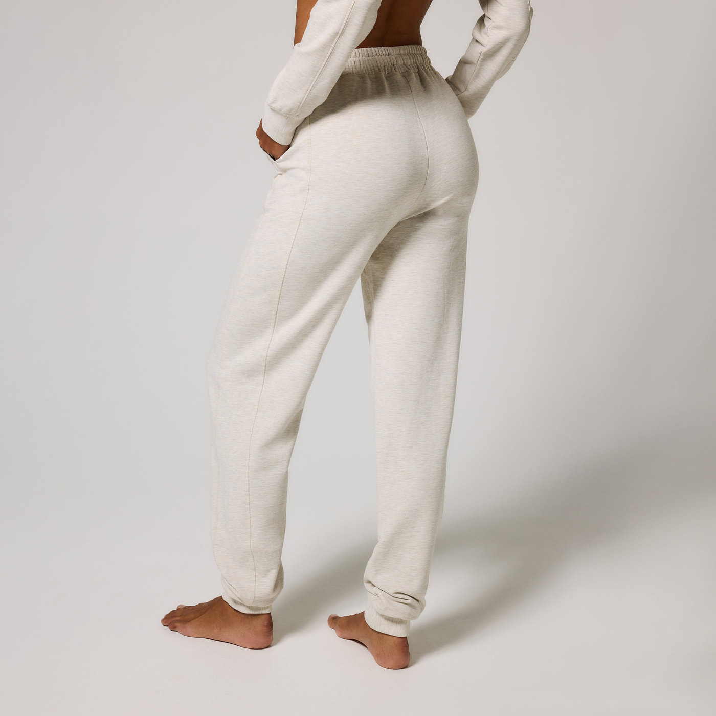 Luxe Lounge Jogger - Vanilla Marl