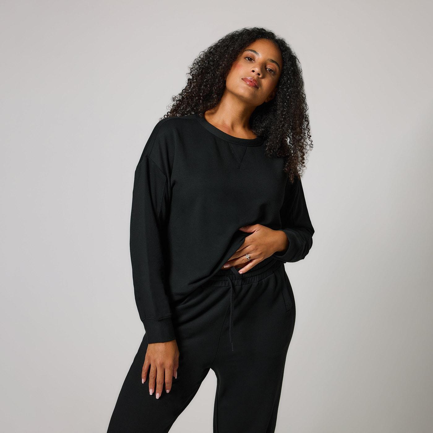 Luxe Lounge Jogger - Black