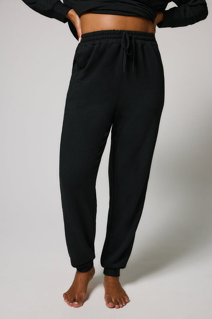 Luxe Lounge Jogger - Black