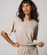 Soft Touch Wide Leg Lounge Set - Oatmeal Beige