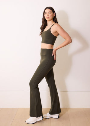 Curve 24/7 Revitalise Flare Leggings - Deep Olive