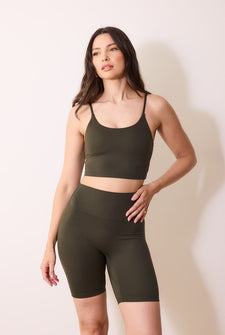 24/7 Revitalise Sports Bra - Deep Olive