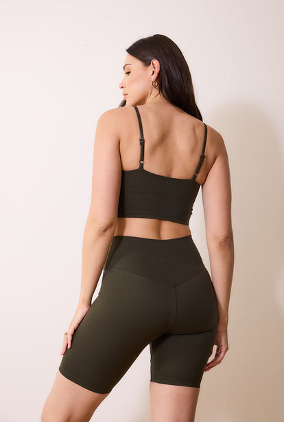 24/7 Revitalise Sports Bra - Deep Olive