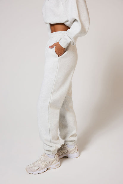 Curve ALL SZN Organic Cuffed Jogger - Light Grey Marl