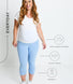 Maternity Everyday Cropped Leggings - Powder Blue