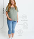 Maternity Cropped Jeggings - Light Blue