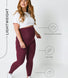 Maternity Lightweight Everyday Leggings - Burgundy