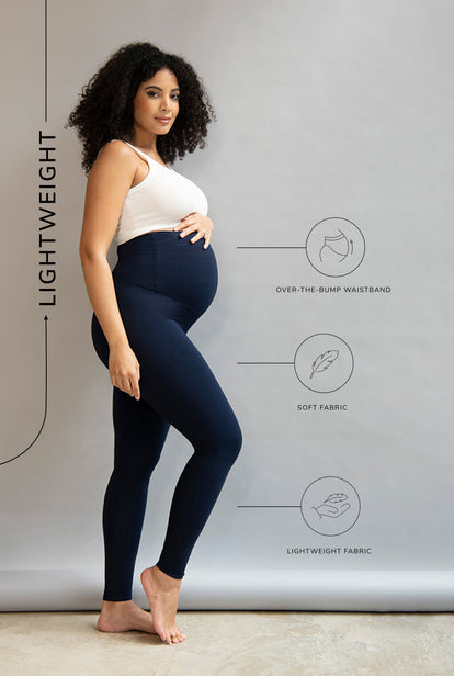 Maternity Lightweight Everyday Leggings - Navy