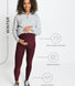 Maternity Winter Everyday Leggings - Burgundy