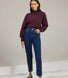 Slim Fit Mom Jeans - Dark Blue