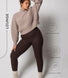 Ribbed Leggings - Espresso Brown