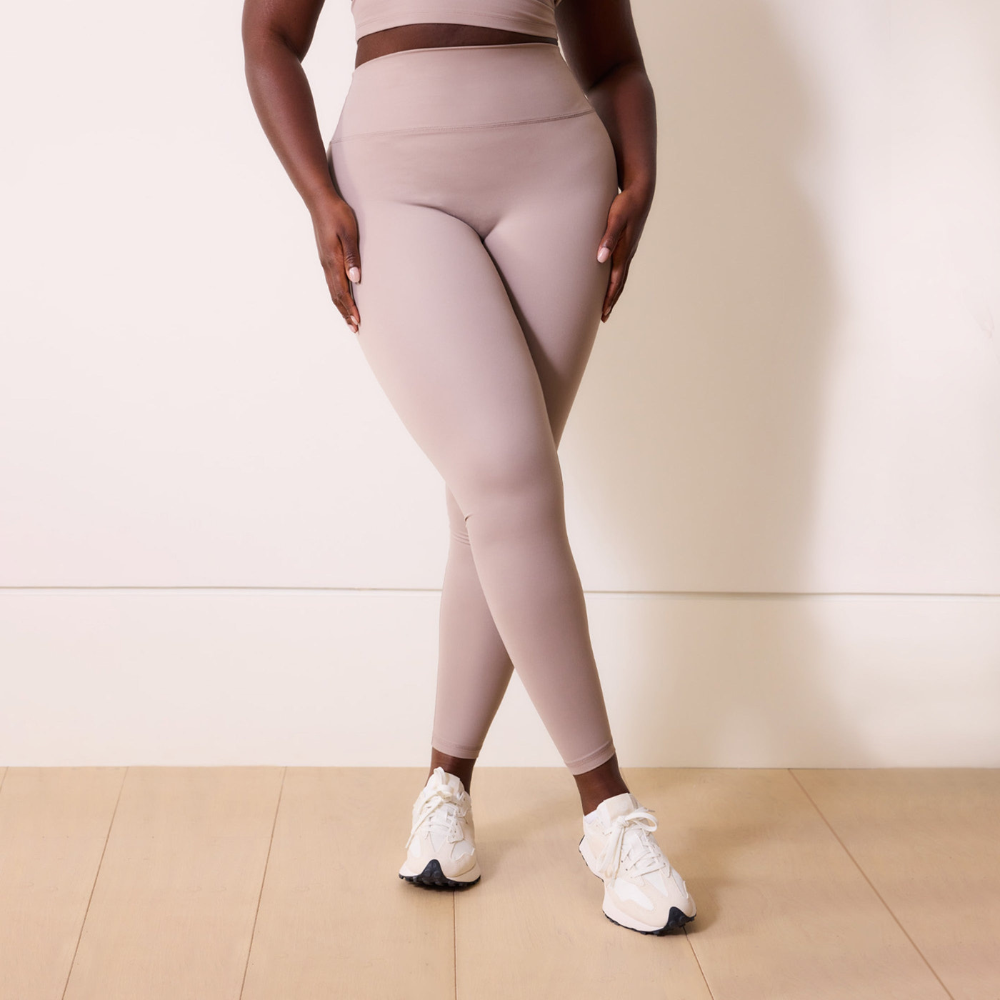 24/7 Revitalise 7/8 High Waisted Leggings - Clay