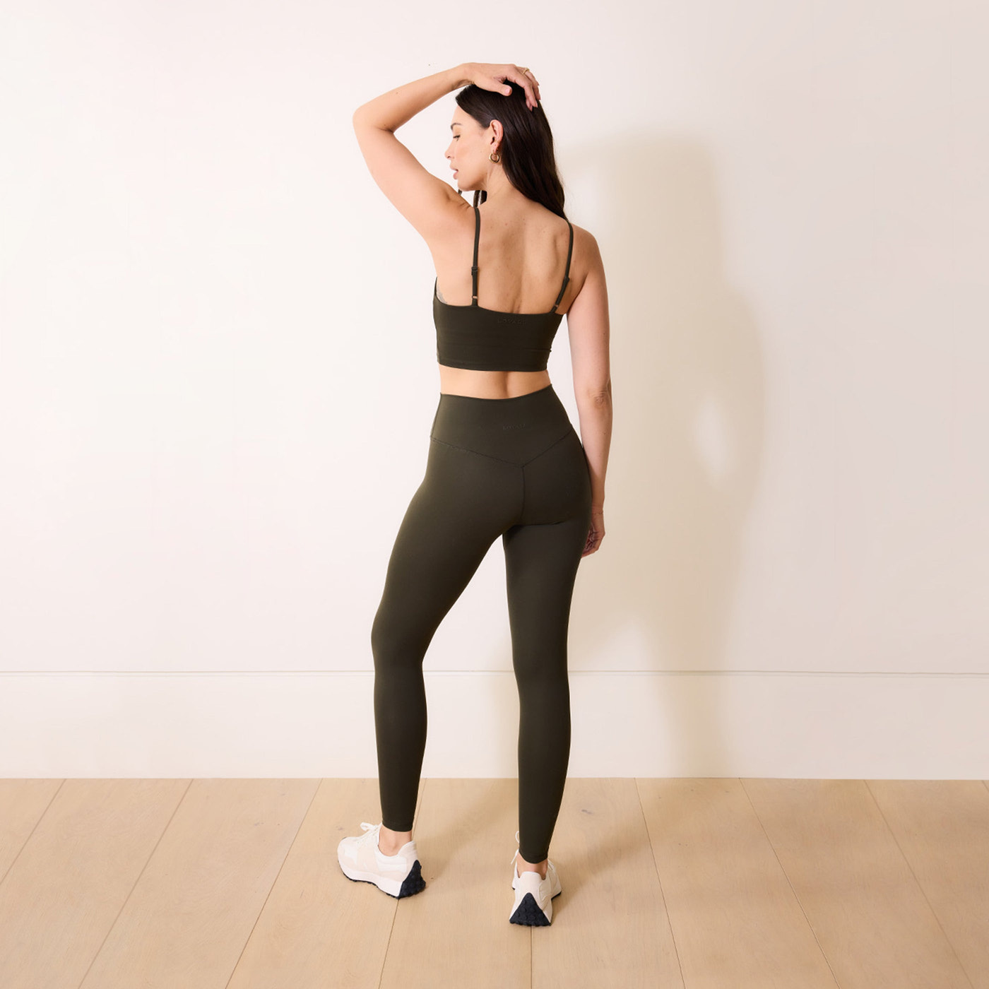 24/7 Revitalise 7/8 High Waisted Leggings - Deep Olive