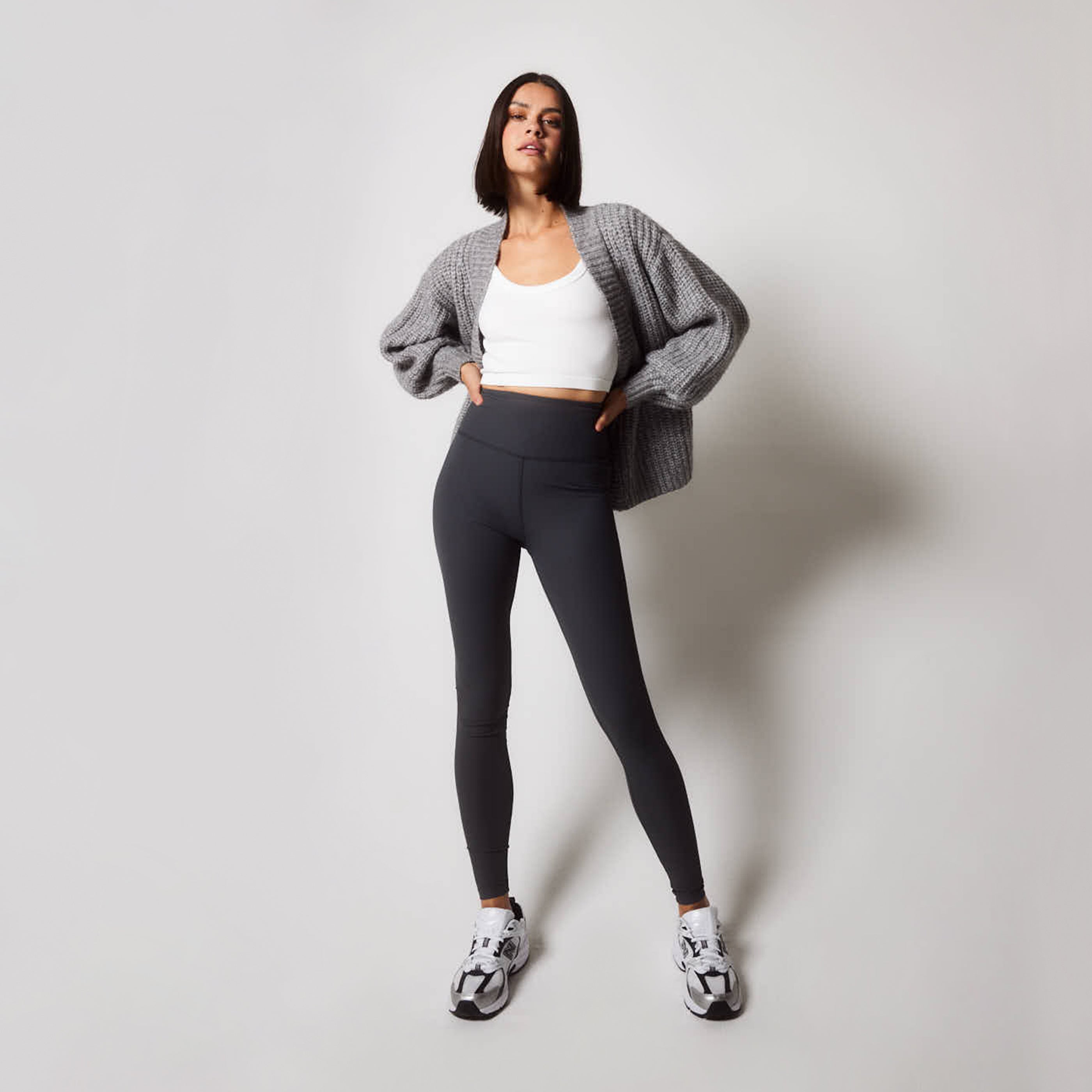 Ribbed Leggings Shadow Grey