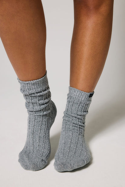 Knitted Socks - Dark Grey