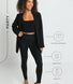 Suede Look Leggings - Black