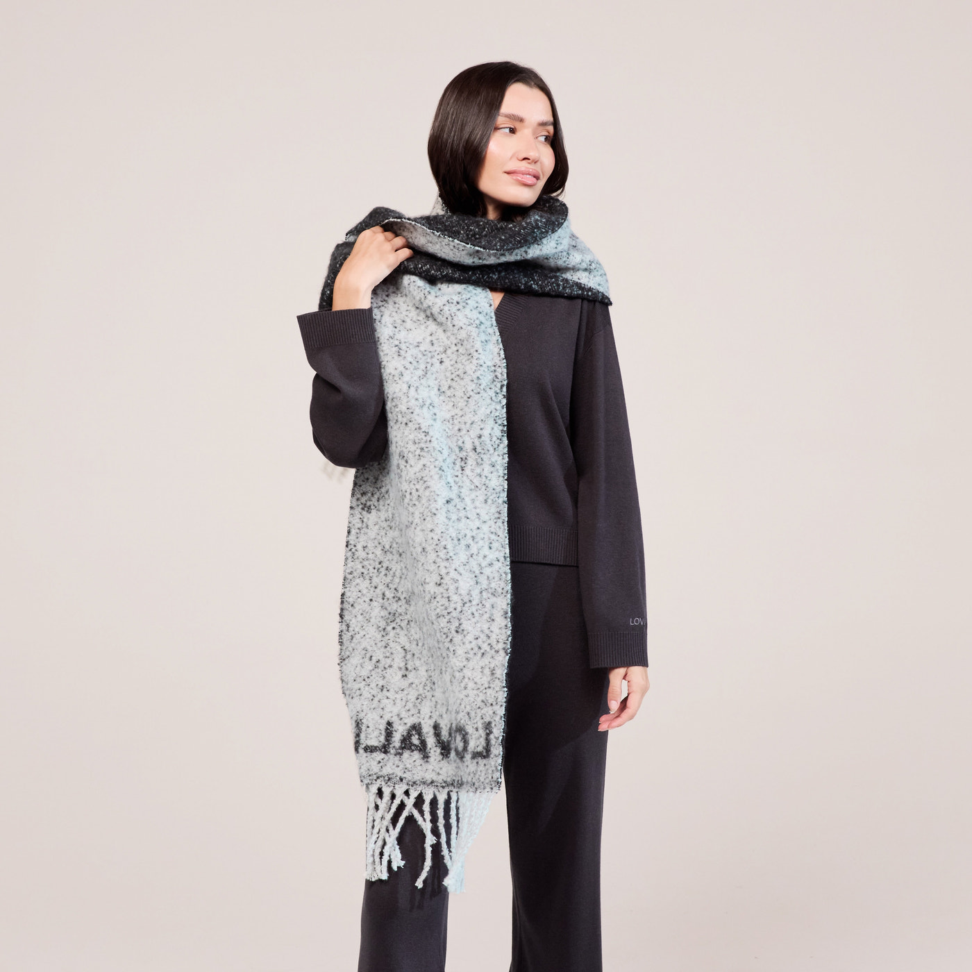 Woven Scarf - Black