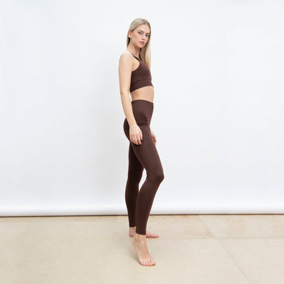 Ultimate High Waisted Seamless Leggings - Chocolate Brown