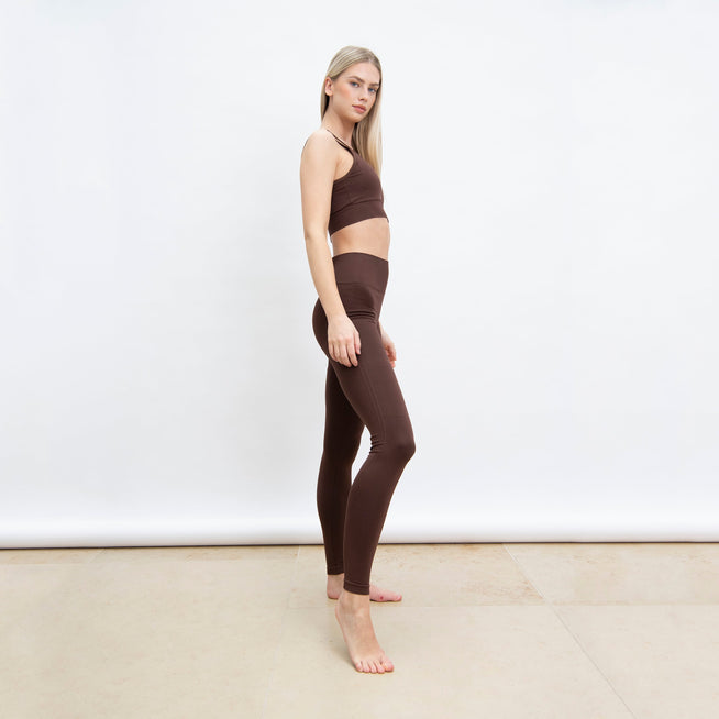 Ultimate High Waisted Seamless Leggings - Chocolate Brown