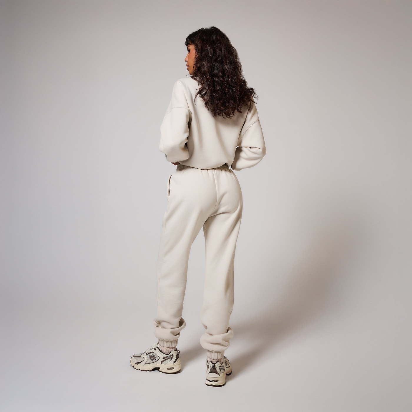 Curve ALL SZN Organic Cuffed Jogger - Ecru