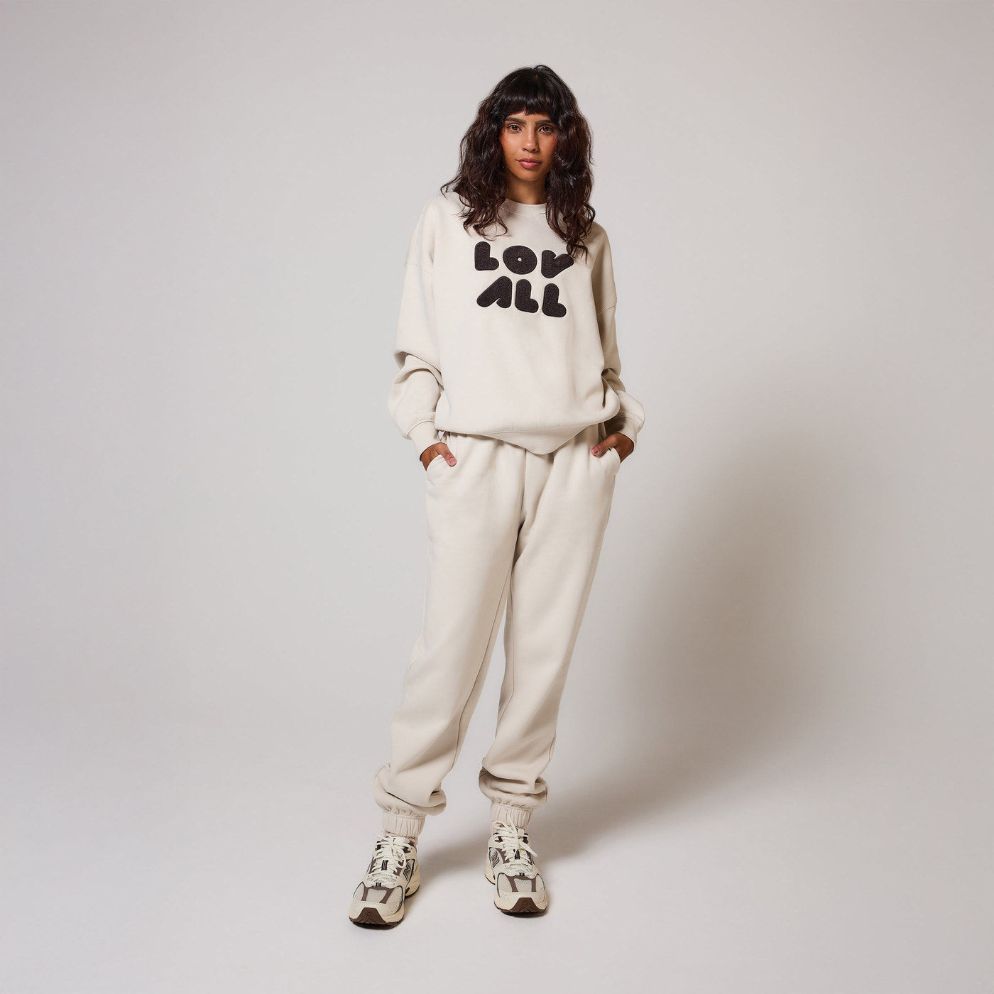 Curve ALL SZN Organic Cuffed Jogger - Ecru
