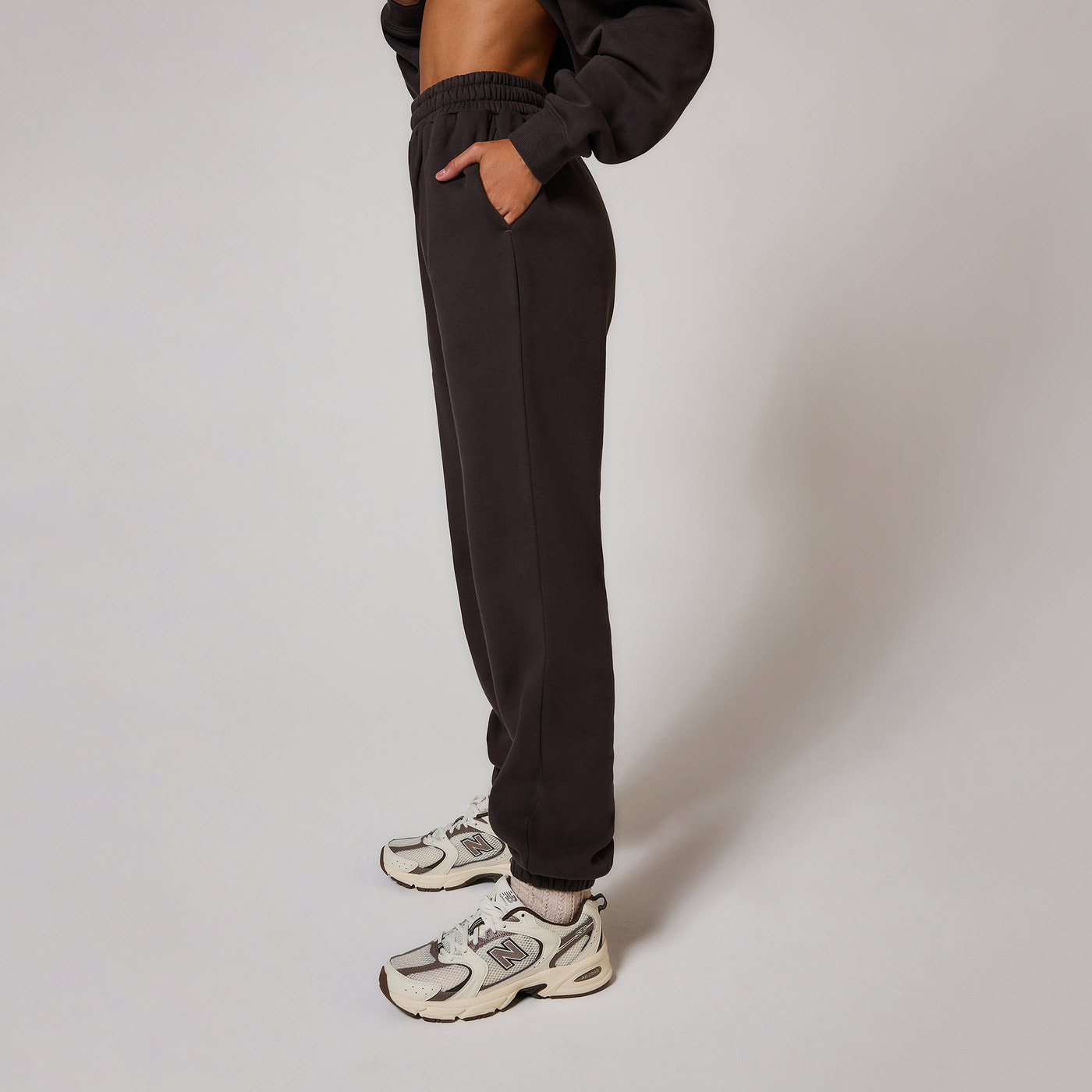 Curve ALL SZN Organic Cuffed Jogger - Black Coffee