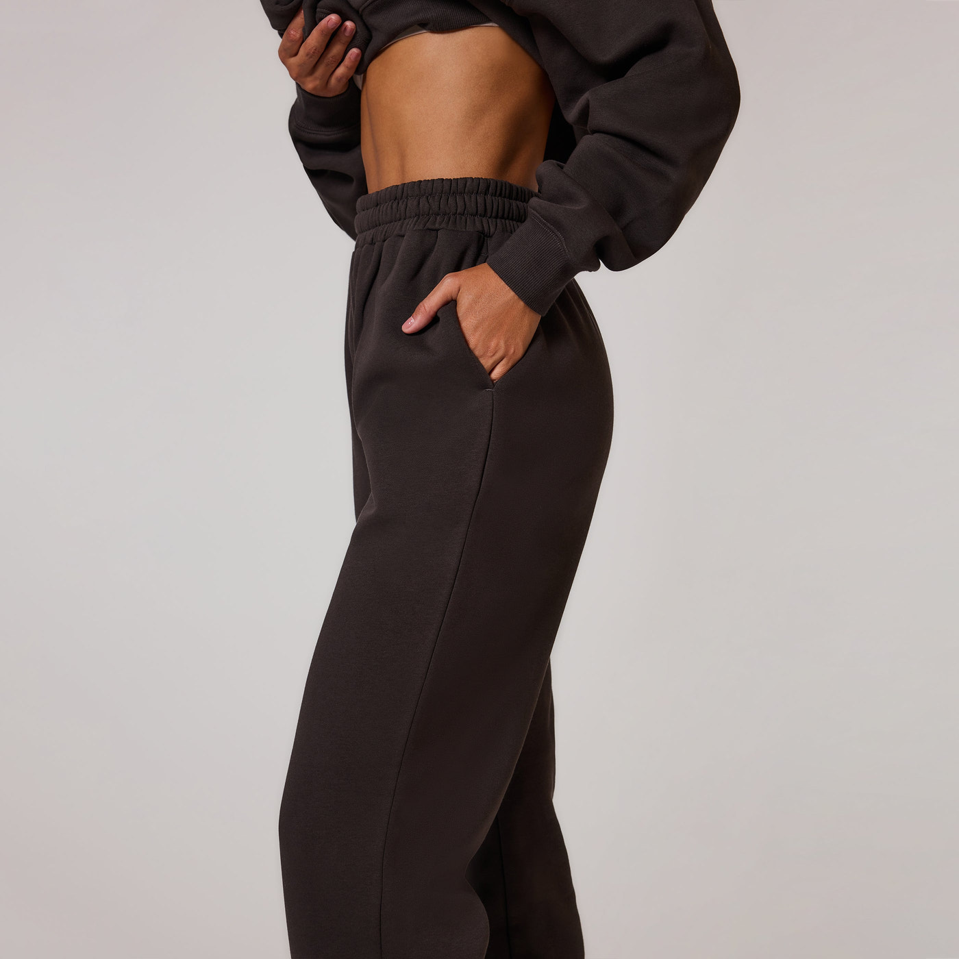 Curve ALL SZN Organic Cuffed Jogger - Black Coffee