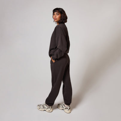 ALL SZN Organic Cuffed Jogger - Black Coffee