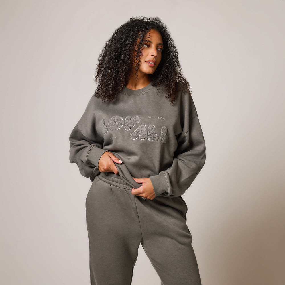 ALL SZN Organic Oversized Sweatshirt Style 2 - Slate Green