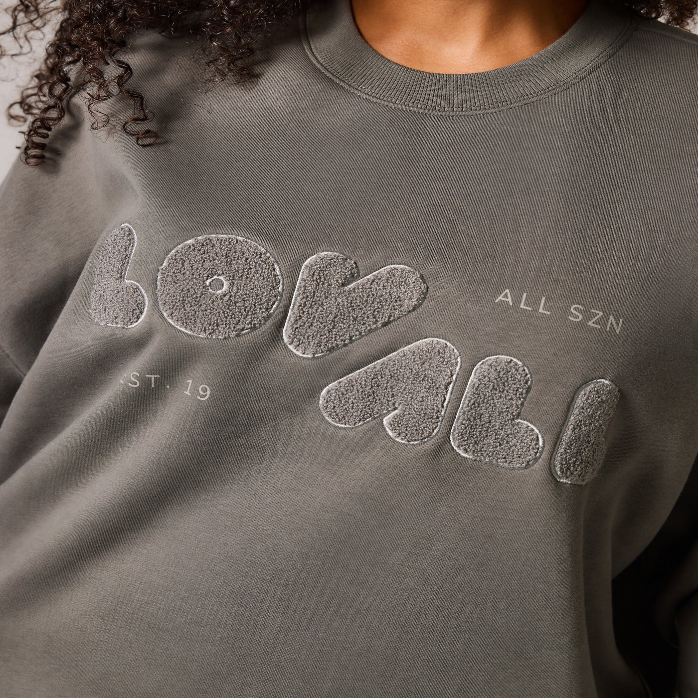 ALL SZN Organic Oversized Sweatshirt Style 2 - Slate Green
