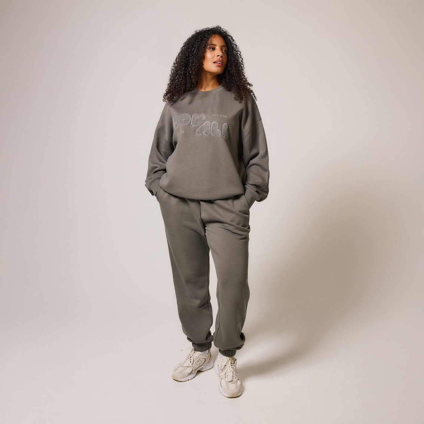 ALL SZN Organic Oversized Sweatshirt Style 2 - Slate Green