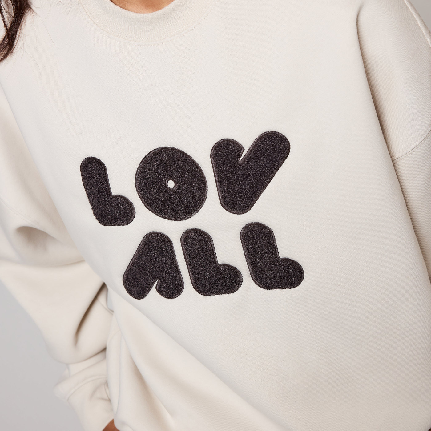 Curve ALL SZN Organic Oversized Sweatshirt Style 1 - Ecru
