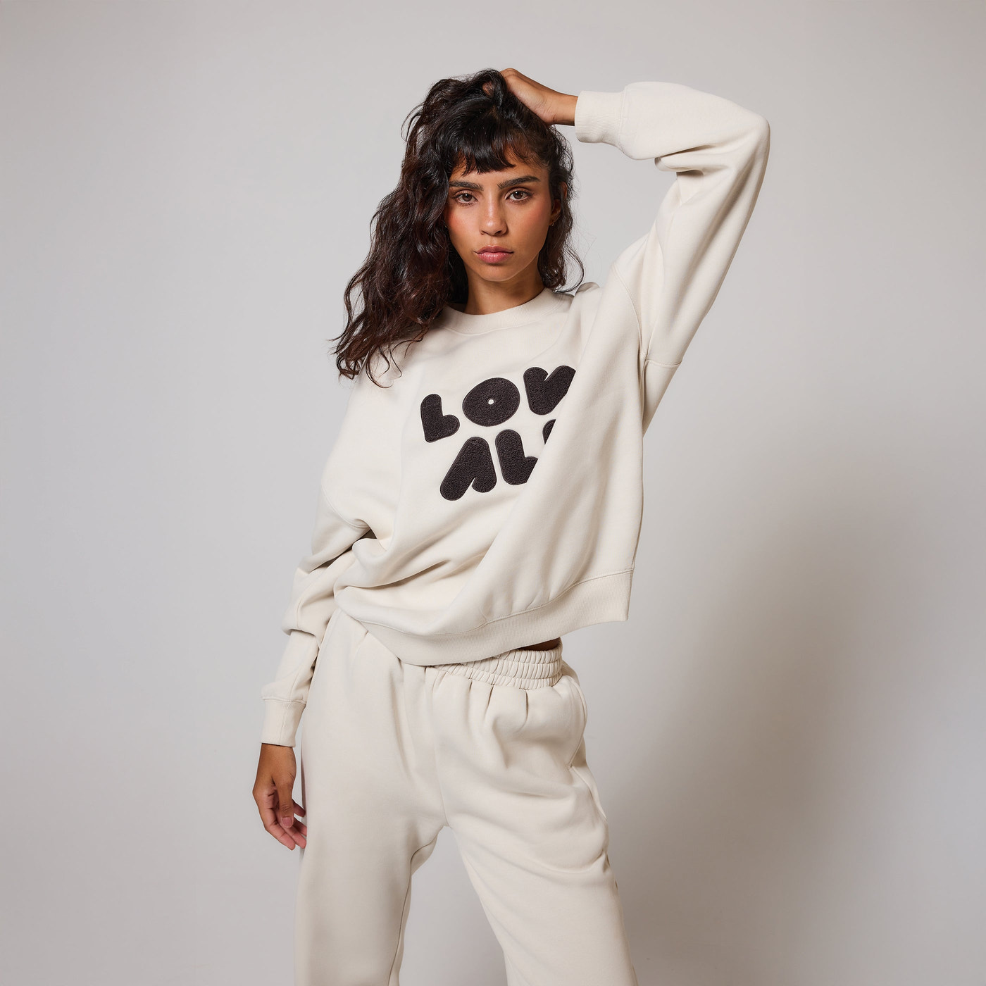 Curve ALL SZN Organic Oversized Sweatshirt Style 1 - Ecru