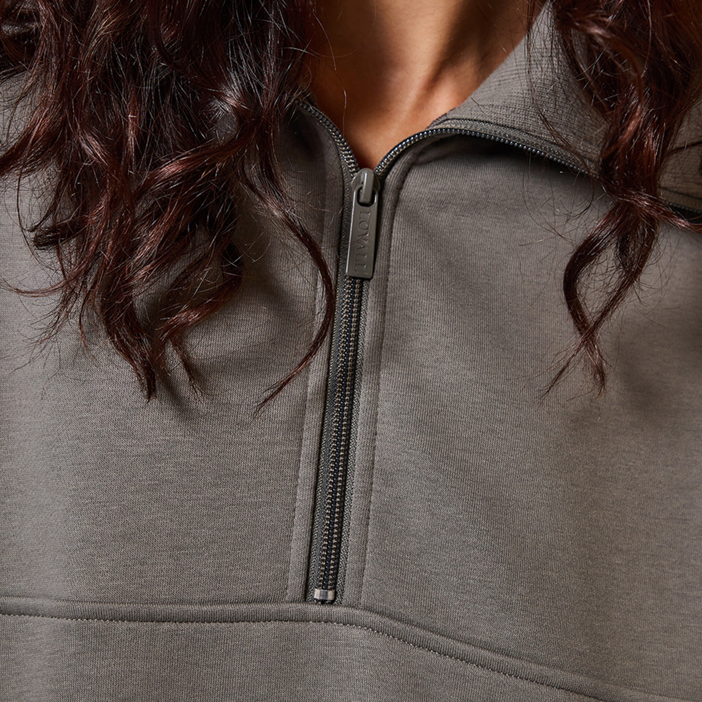 ALL SZN Organic Oversized 1/4 Zip Sweatshirt - Slate Green