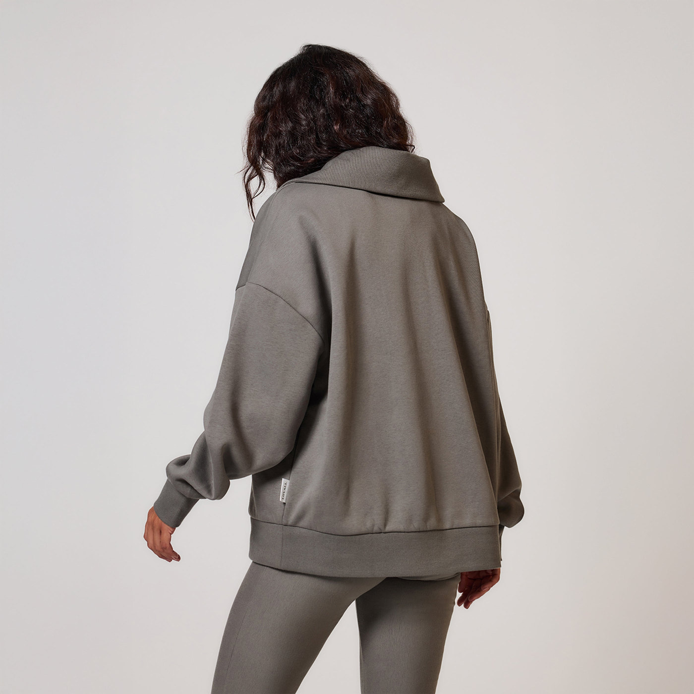 ALL SZN Organic Oversized 1/4 Zip Sweatshirt - Slate Green