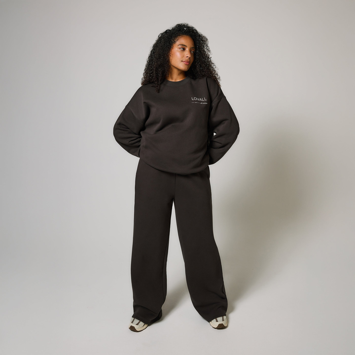 Curve ALL SZN Organic Oversized Sweatshirt Style 3 - Black Coffee