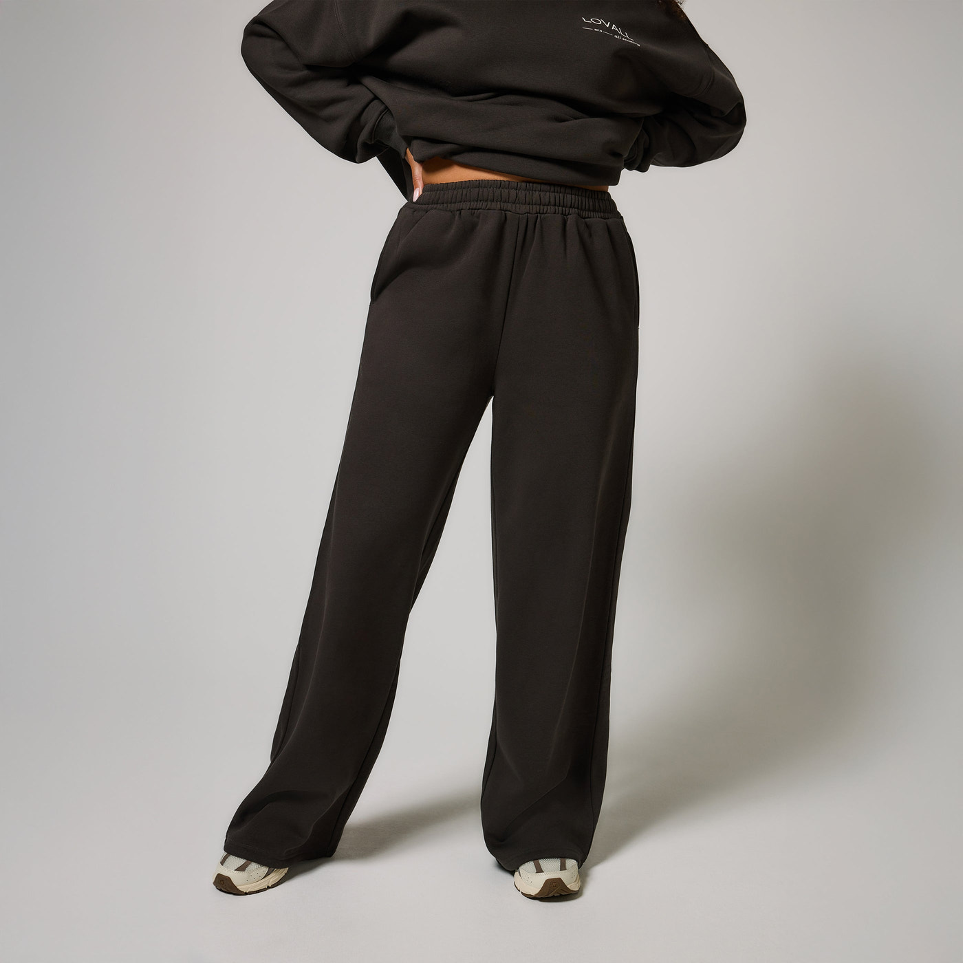 ALL SZN Organic Wide Leg Jogger - Black Coffee