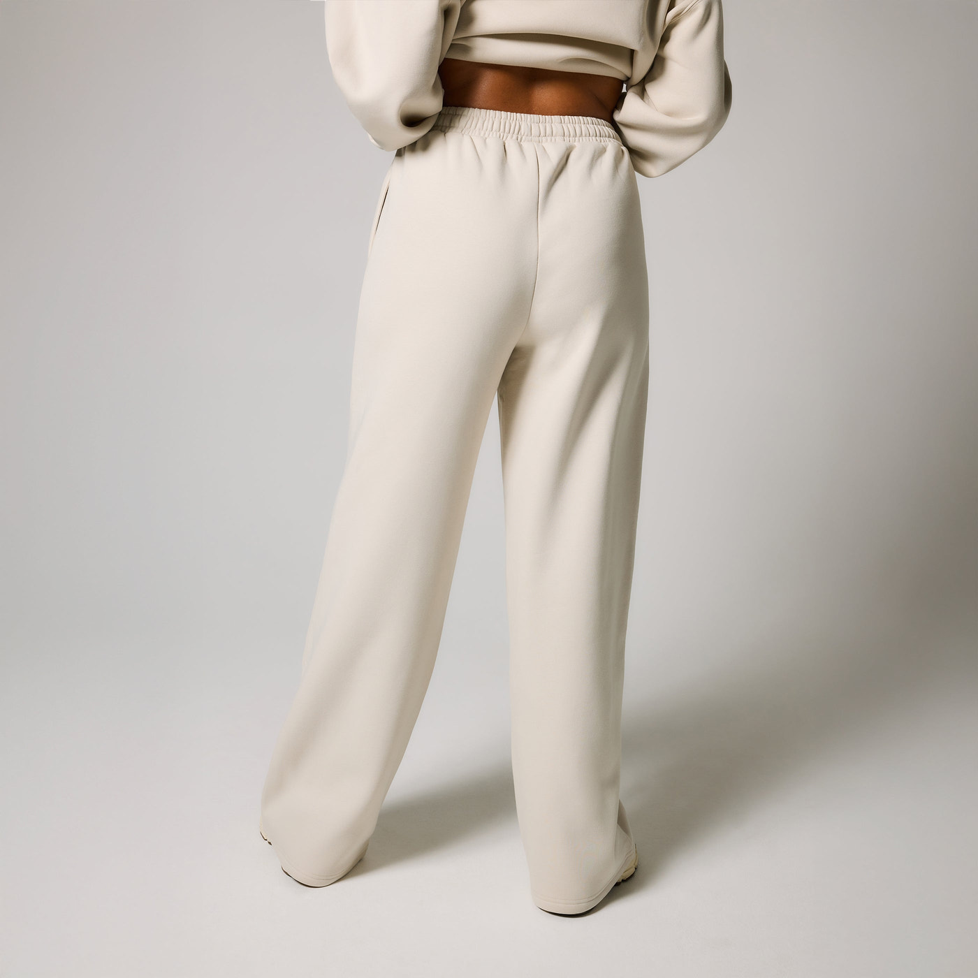 Curve ALL SZN Organic Wide Leg Jogger - Ecru