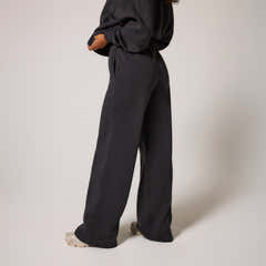 Organic Wide Leg Jogger - Shadow
