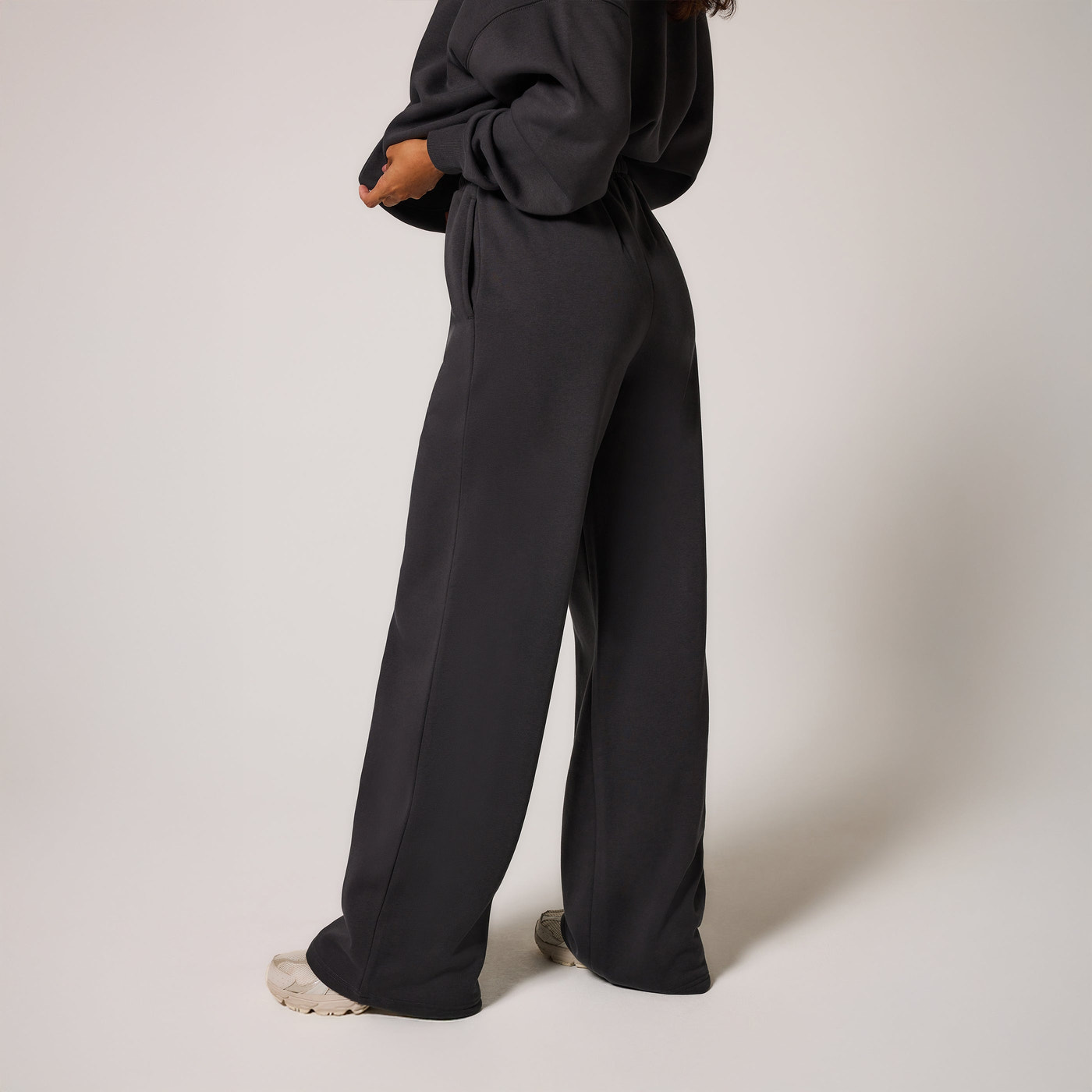 Organic Wide Leg Jogger - Shadow