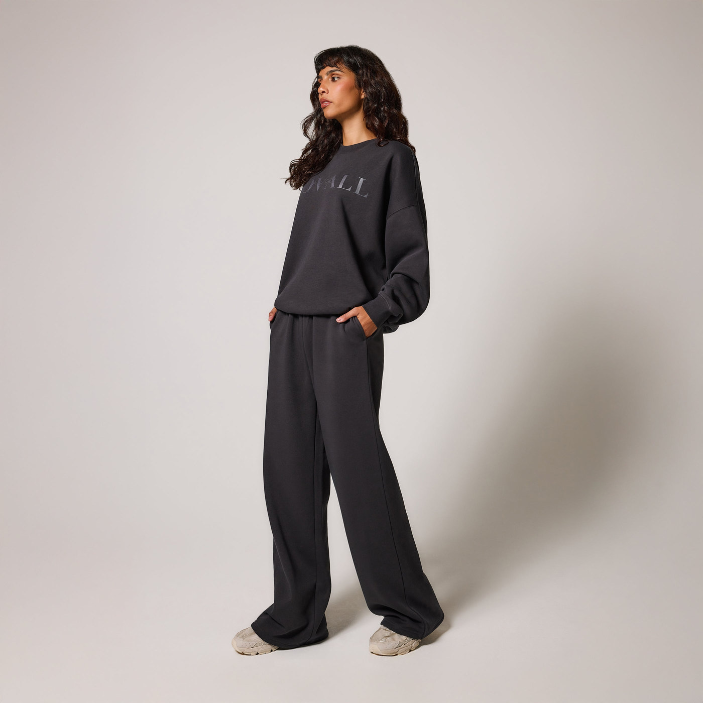 ALL SZN Organic Wide Leg Jogger - Shadow